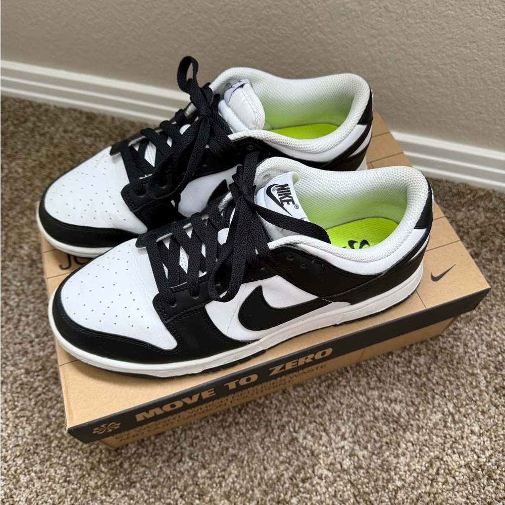 Nike Dunk Low Next Nature Black and White Sneakers - Picture 4 of 5